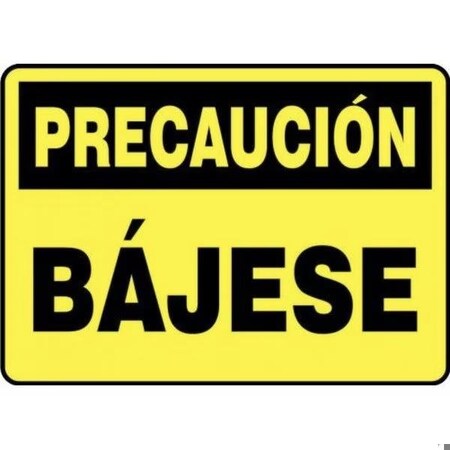 Accuform OSHA CAUTION Safety Sign STEP DOWN SHMSTF648XP SHMSTF648XP